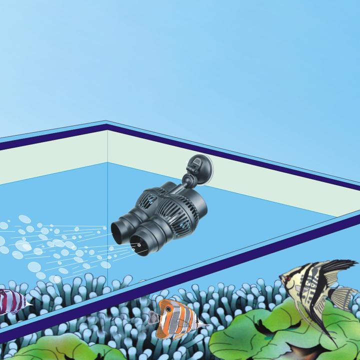 Immagine prodotto SunSun JVP-200A Pompa a doppia circolazione Wavemaker Supporto a ventosa 5000l/h 7W Pompa per acquari per