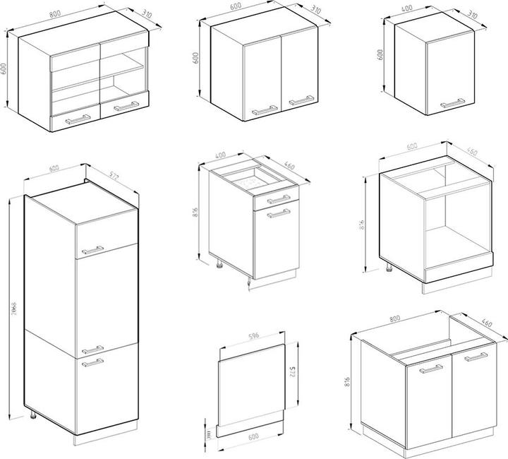 Produktbild Vicco R-Line (300 x 60 x 207 cm)