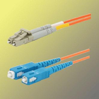 Actual product image OEM Optical patch cable duplex LC-SC 50/125 µm MM,3m, OM2 (3 m)