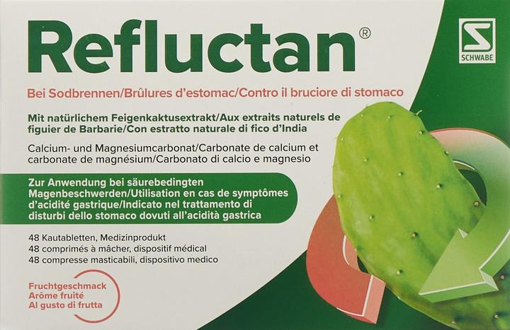 Produktbild Refluctan Kautablette Frucht (48 Stück, 284 ml, 94 g)
