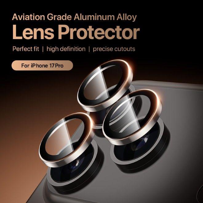 Produktbild Dux Ducis HAWK Series Kamera Schutzglas (1 Stk., Apple iPhone 17 Pro, Apple iPhone 17 Pro Max)