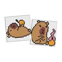 Ideyka Diamantmosaik Kinder - Capybara: Orange