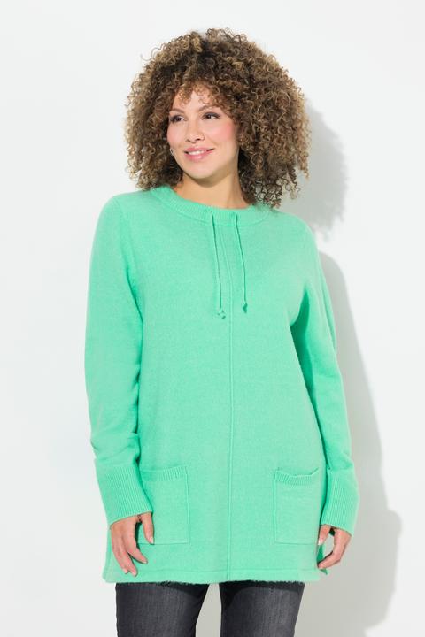 Produktbild Ulla Popken Pullover, Stehkragen, Kordel, Taschen, Langarm (46, 48)