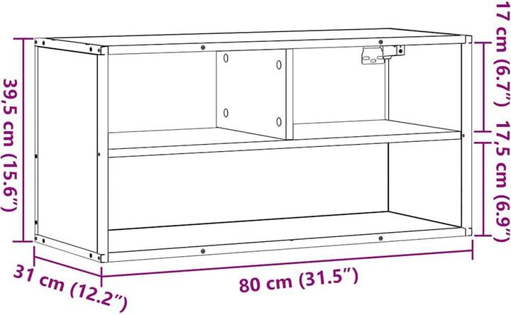 Image du produit VidaXL Armoire TV Lowboard Meuble TV Chêne fumé