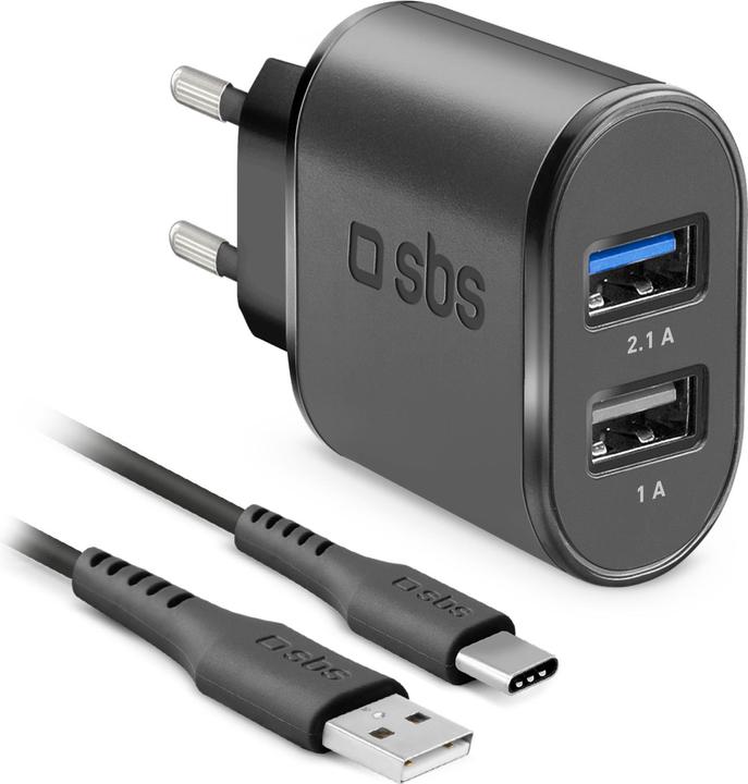 Image du produit SBS Kit de chargement USB de voyage avec câble Type-C (10 W, 1 portion)