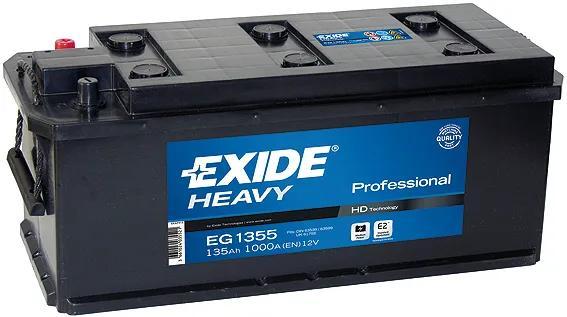 Actual product image Exide EG1353 Heavy Professional Truck Battery (12 V, 135 Ah)