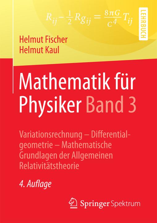 Produktbild Mathematik für Physiker Band 3 (Deutsch, Helmut Fischer, Helmut Kaul, 2017)