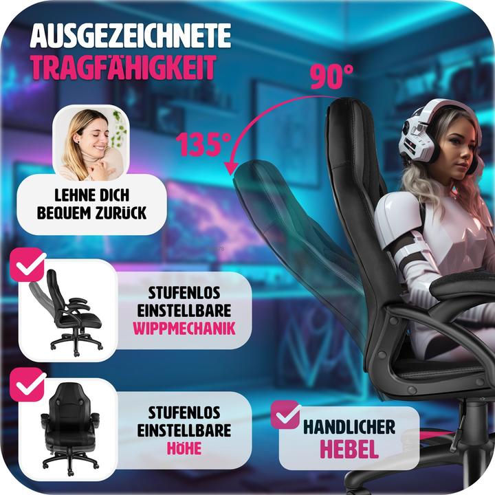 Image du produit tectake Fauteuil de bureau Benny