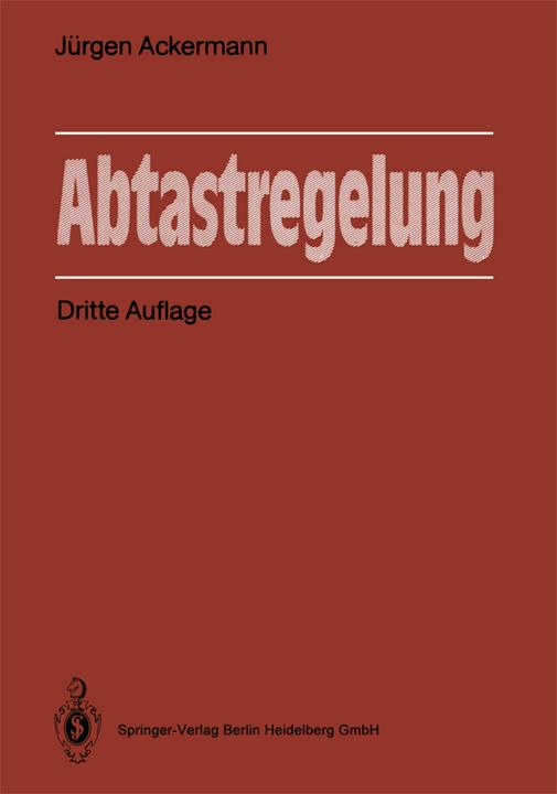 Produktbild Abtastregelung (Deutsch, Jürgen Ackermann, 2012)