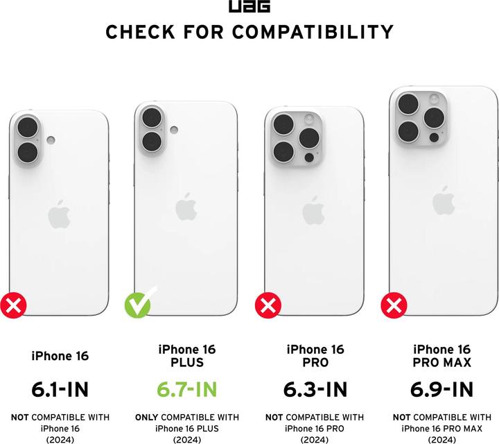 Nährwerte und Zutaten UAG Monarch Pro (Apple iPhone 16 Plus)