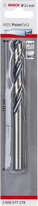 Actual product image Bosch Professional Zubehör Metal twist drill-HSS PointTeQ. DIN 338. 11.0 mm.pack of 1 (11 millimetres)