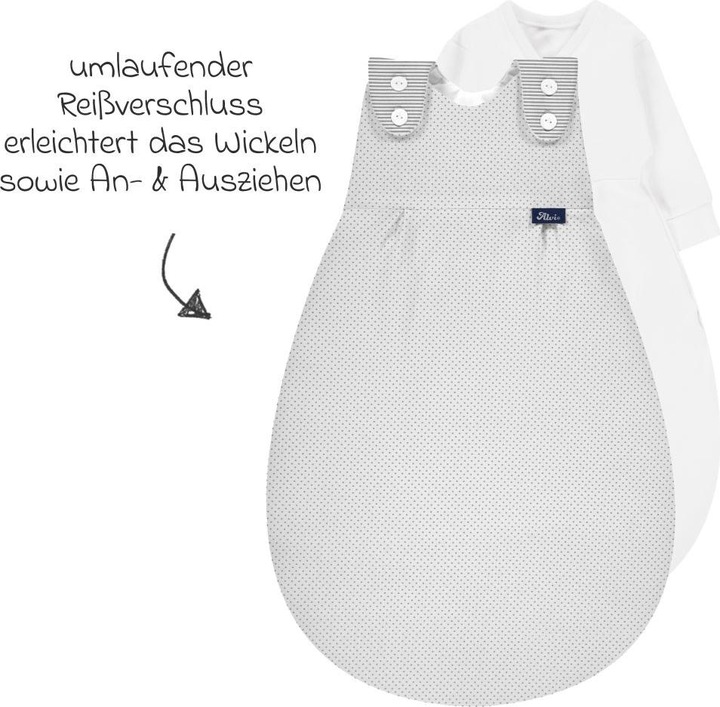 Image du produit Alvi Schlafsäcke 2-tlg. Schlafsack Baby-Mäxchen - Dots - Grey