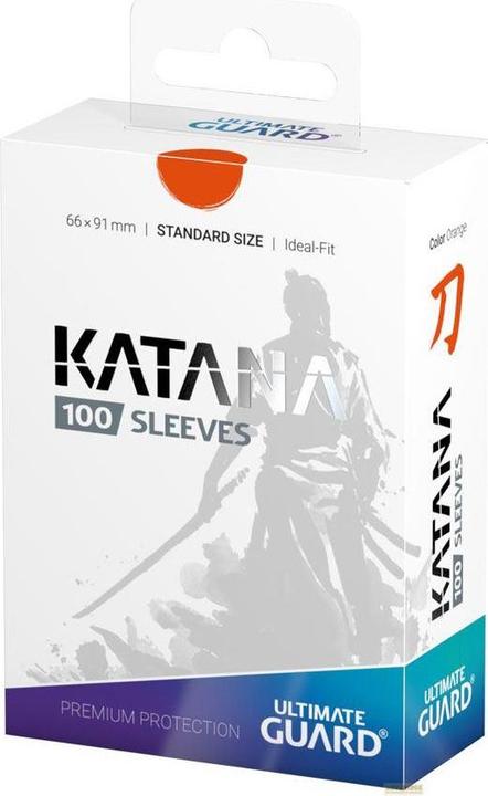 Actual product image Ultimate Guard Kartenhülle Katana Sleeves Standardgrösse Orange 100
