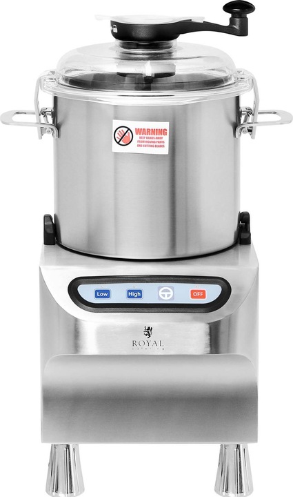 Produktbild Royal Catering Tischkutter Küchencutter Kutter Küchenmaschine Küchencutter 8 L Edelstahl Gastro (8000 ml, 800 W)