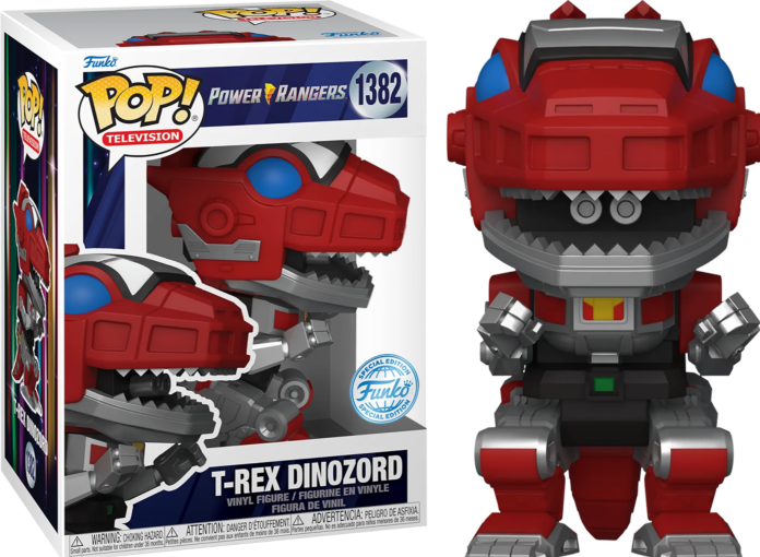 Actual product image Funko Pop! Television: Power Rangers - T-Rex Dinozord (Special Edition) #1382 Vinyl Figure
