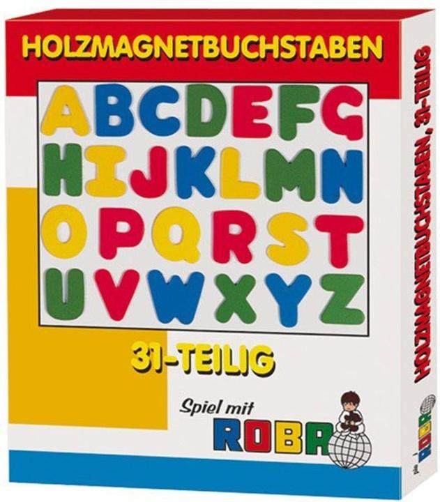 Etichetta energetica Roba lettere magnetiche in legno (31x)