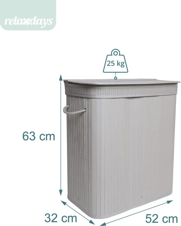 Actual product image Relaxdays Laundry bin (100 l)