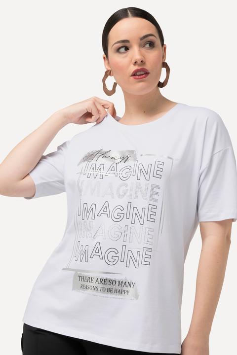 Actual product image Ulla Popken IMAGINE Short Sleeve Graphic Tee (50, 52)