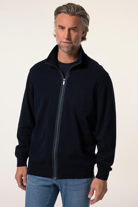 Actual product image Boston Park Strickjacke FLEXLASTIC®, Stehkragen, Zipper, bis 80/82 (80)