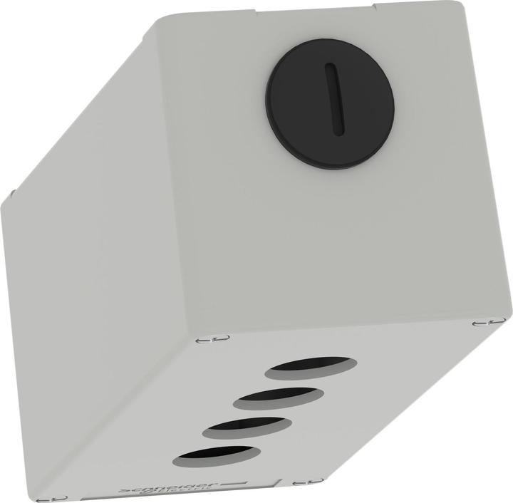 Actual product image Schneider Electric XAPD3504 Empty enclosure XAP metal grey for 4x22mm - CSA (Housing)