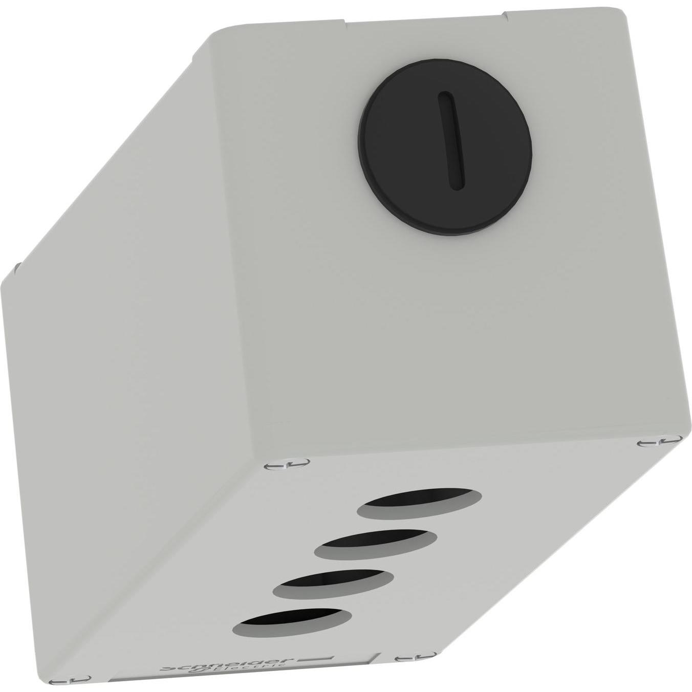 Thumbnail - Schneider Electric XAPD3504 Leergehäuse XAP Metall grau für 4x22mm - CSA (Gehäuse), Elektronikzubehör + Gehäuse, Grau