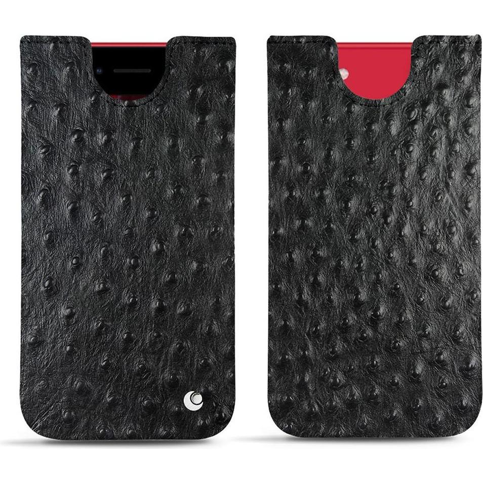 Noreve Lederschutzhülle (Apple iPhone SE (2nd Gen), Apple iPhone SE (3rd Gen)), Smartphone Hülle, Schwarz