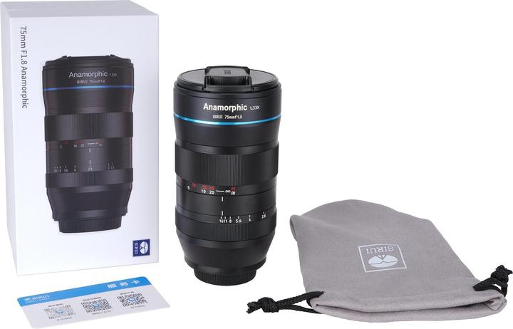 Produktbild Sirui 75 mm F1.8 anamorph (Sony E, APS-C / DX)