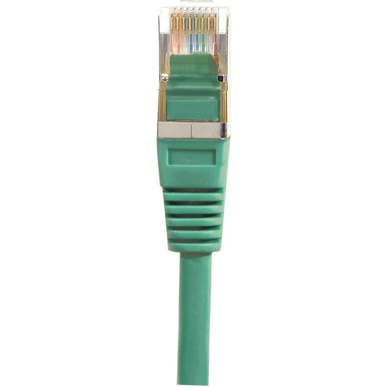 Thumbnail - Exertis Connect Patchkabel F/UTP, CAT.6, grün, 5,0 m Patchkabel mit besonders schmalem Knickschutz (F/UTP, CAT6, 5 m), N...