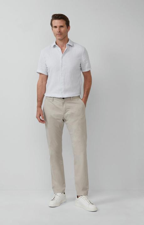 Immagine prodotto S.Oliver Hemd Tailored Fit: Strukturiertes Kurzarmhemd aus Leinemix (40)