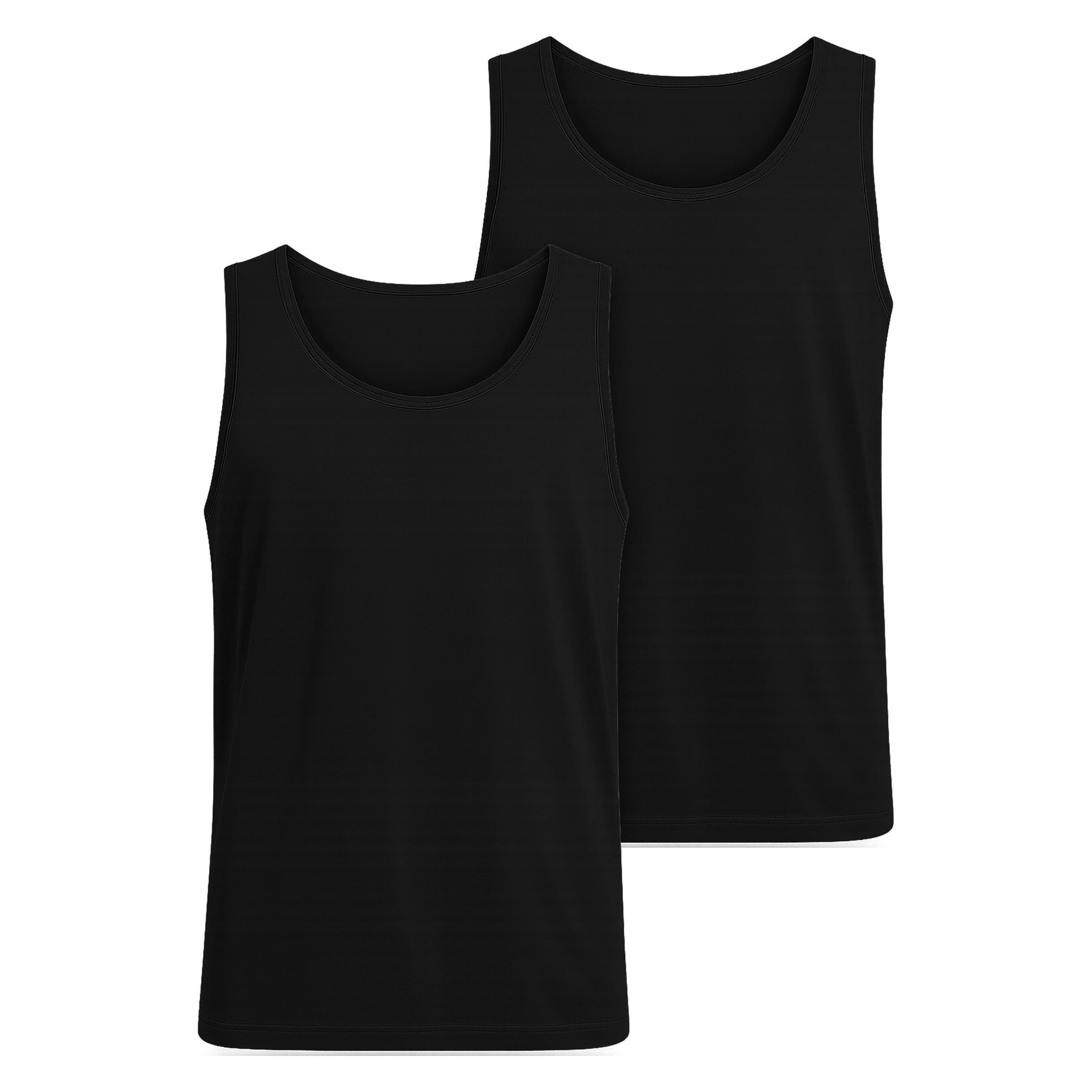 Urban Classics, Herren, Shirts, Jersey Loose Tank 2-Pack - 205095, Schwarz, (S)