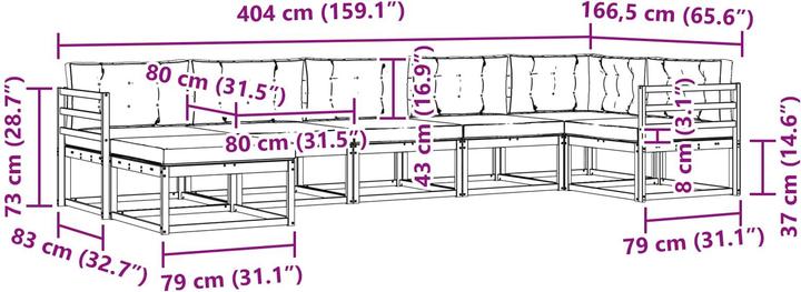Produktbild vidaXL Outdoor-Sofa