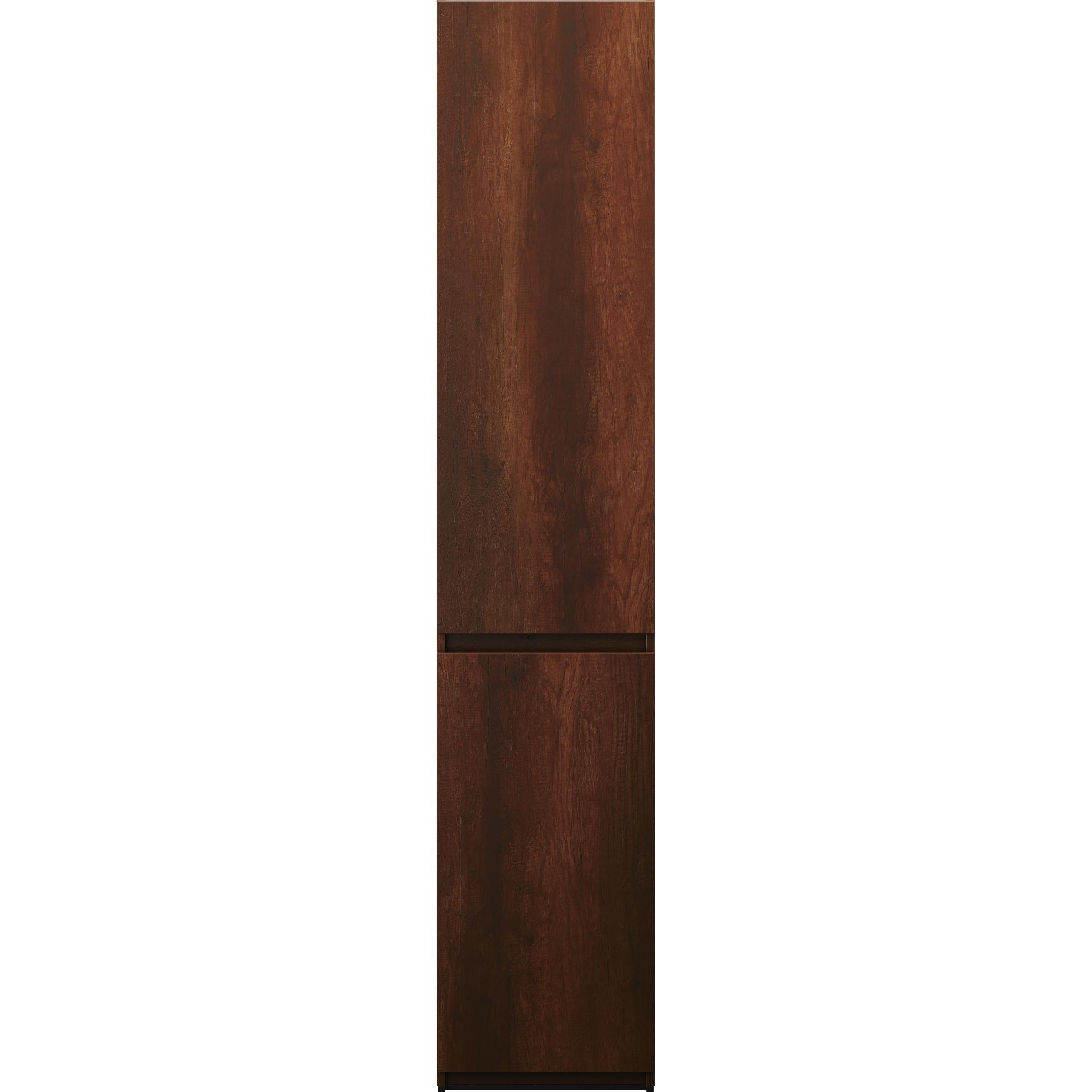burgbad, Badezimmerschrank, Lin20 Hochschrank Bodenstehend mit 2 Türen, Tiefe 345mm, Türanschlag rechts, 400x345x2000m