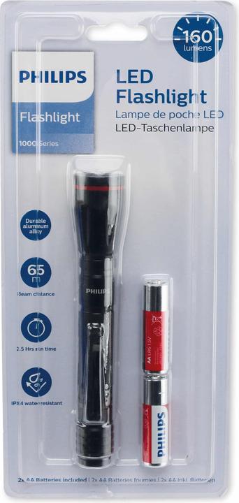 Image du produit Philips SFL1001P/10 Lampe de poche à bouton-poussoir LED (160 lm)