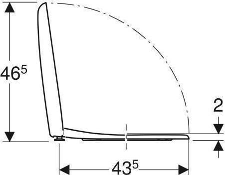 Image du produit Geberit Siège WC Renova Comfort blanc 572050000