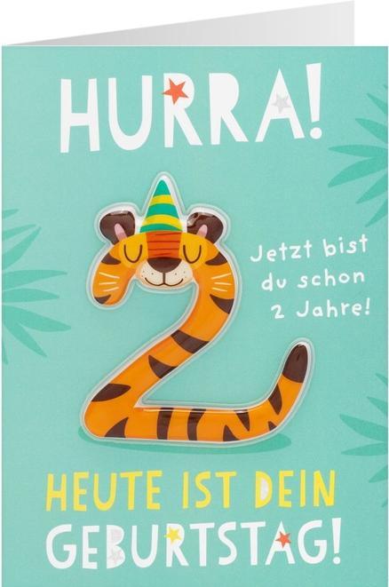 Actual product image Sheepworld Birthday card - Hooray! - Today is your birthday! - You're already 2 years old! (1 pcs.)