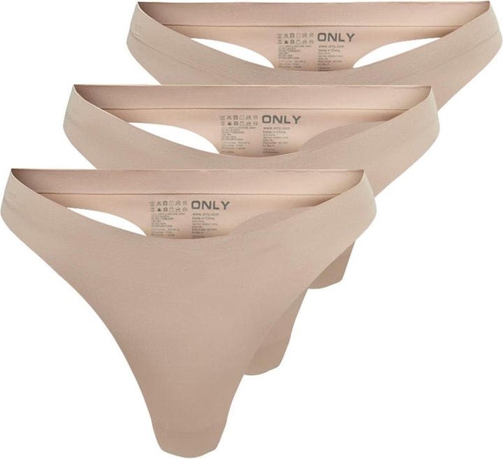 Only 3er-Pack nahtlose String