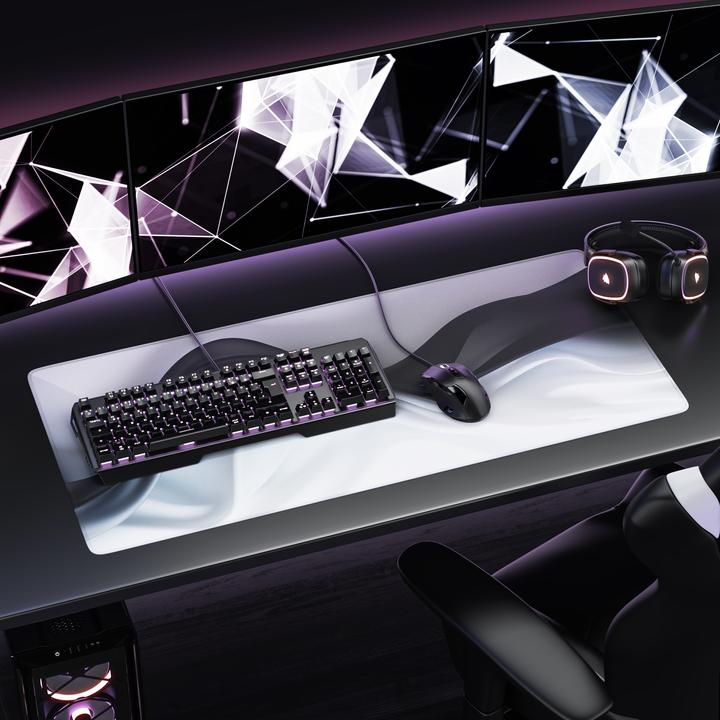 Actual product image Titanwolf Gaming Mouse Pad, 900 x 400mm XXL Speed Gaming Mouse Mat, Mousepad Extra Large Surface, Modern Wave (XXL)