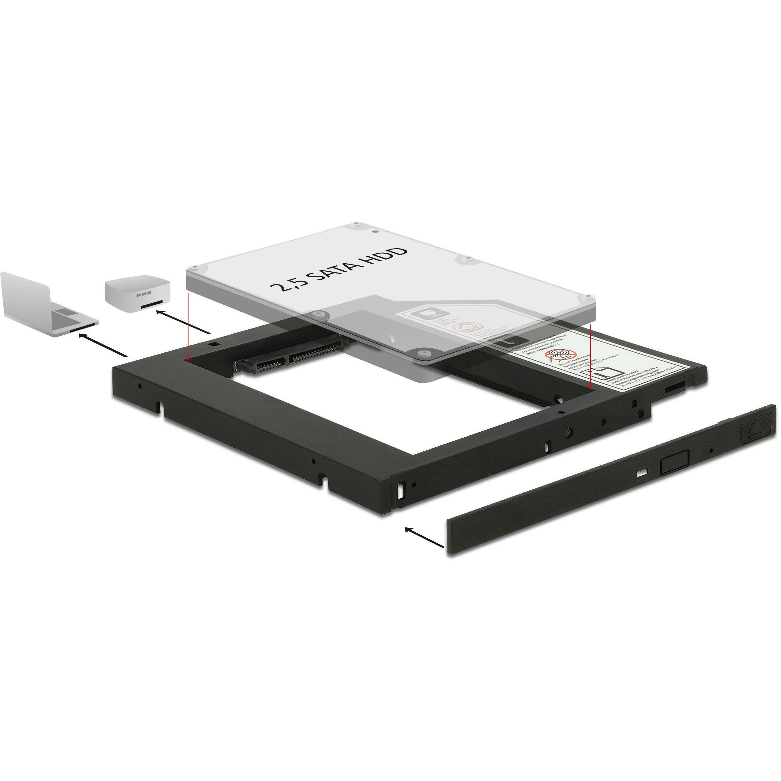 Delock Einbaurahmen, SSD + Festplatte Zubehör