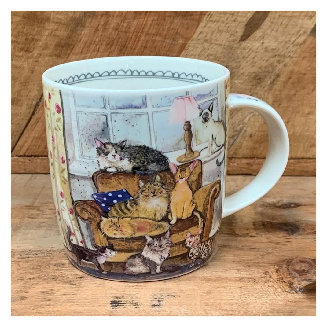Teka M38-Becher Ein Haus Voller Katzen, Kopje, Veelkleurig