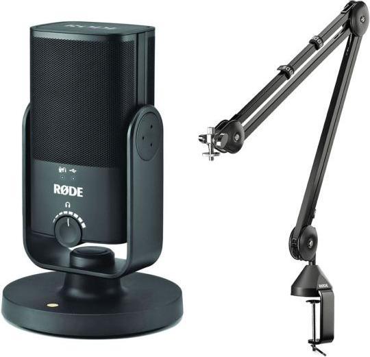 1x NT-USB MINI with PSA1 articulated arm and microfibre cloth