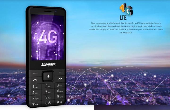 Actual product image Energizer E280S 4G BLACK (Black, 2.80", Dual SIM, 4G)