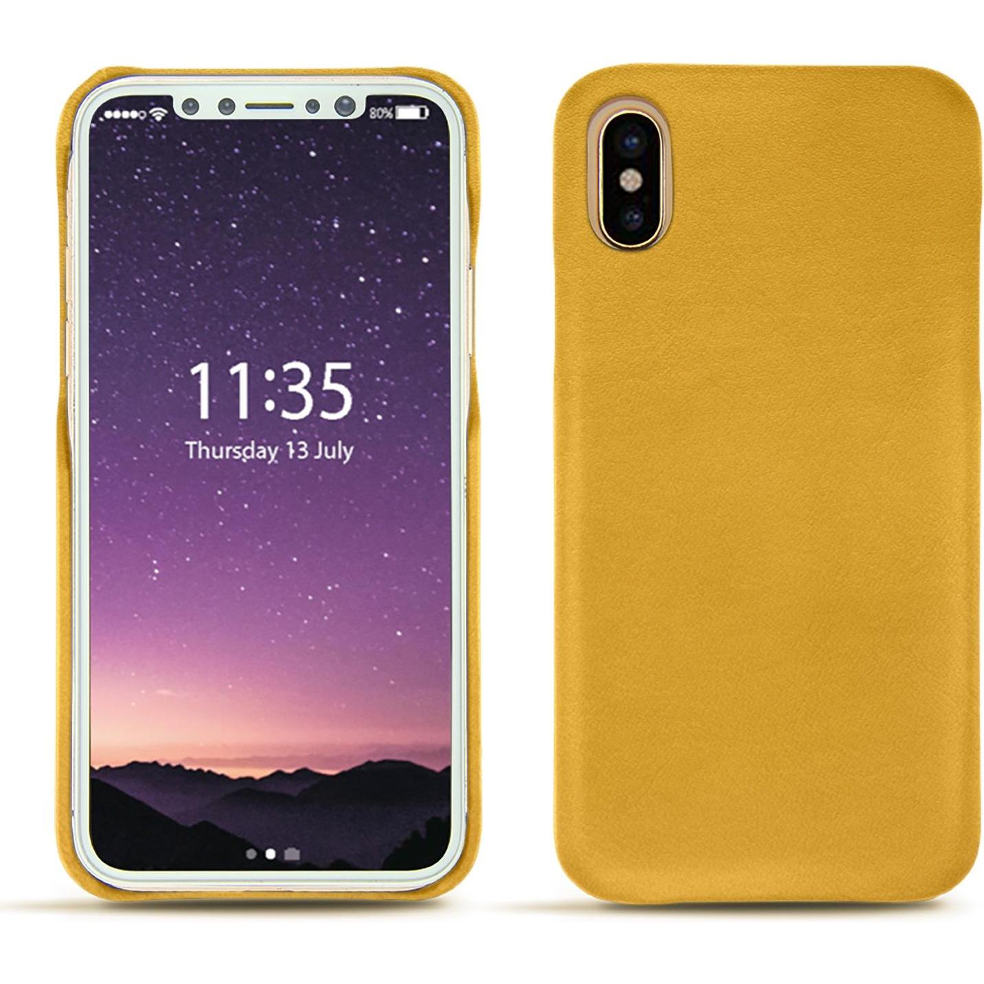 Thumbnail - Noreve Lederschutzhülle (Apple iPhone X), Smartphone Hülle, Orange
