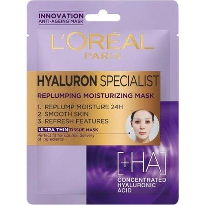 L'oréal Paris , Maschera Viso, L Ìoréal - Hyaluron Specialist Tissue Mask - Maschera In Tessuto - 1.0Pc (30 G)