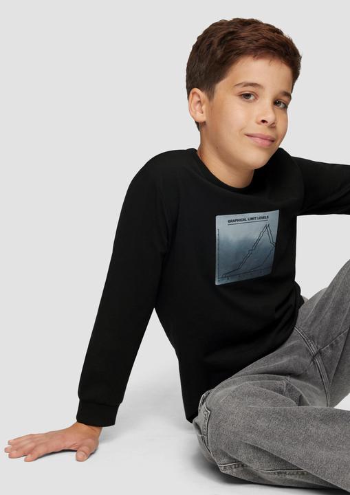 Produktbild S.Oliver T-Shirt Langarmshirt mit Frontprint (170, 176)