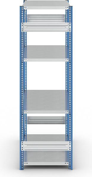 Actual product image eurokraft pro Shelf plug-in rack, blue / galvanized
