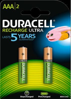 Actual product image Duracell Recharge Ultra (2 pcs., AAA, 850 mAh)