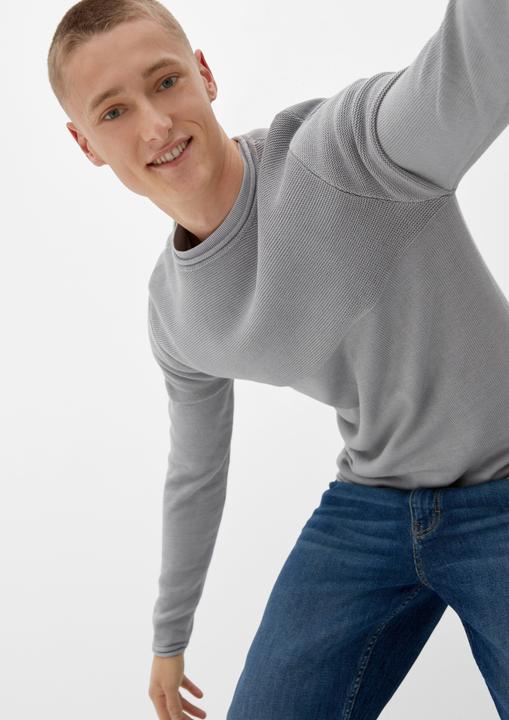Produktbild s.Oliver Strickpullover Strickpulli mit Rollsäumen (XXL)