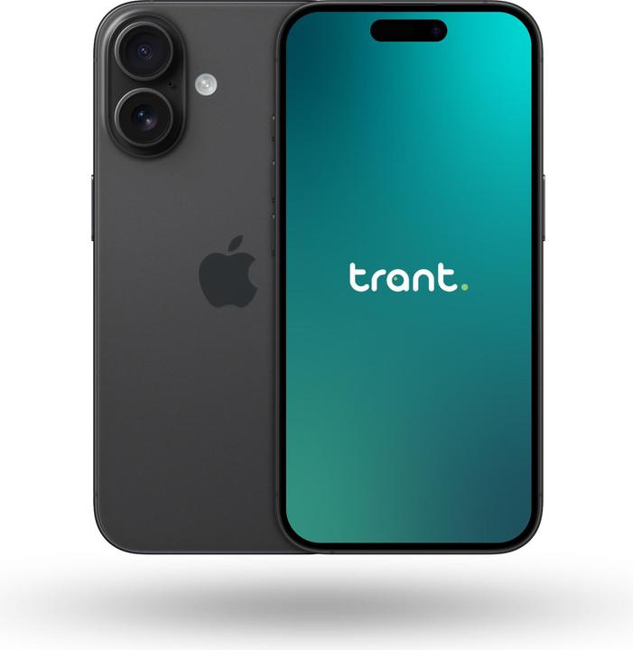 Trant.ch iPhone 16 (128 GB, Black, 6.10", Dual SIM, A / Wie neu)