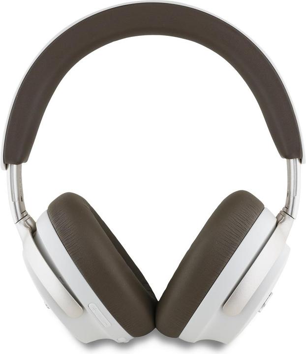 Immagine prodotto Guess Logo in pelle PU Script Cuffie Bluetooth ANC/ENC senza fili - Beige (ANC, 32 h, Senza fili)