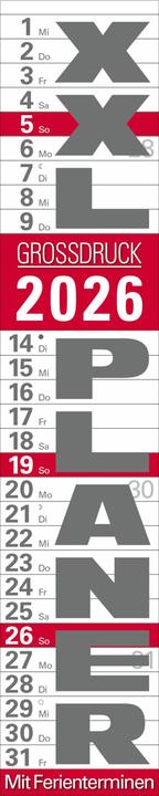 Energy Label XXLPlanerGrossdruckrot2026 (Special)